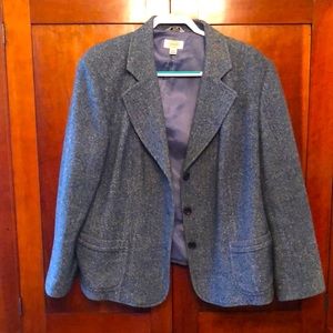 Blue tweed Talbot blazer
